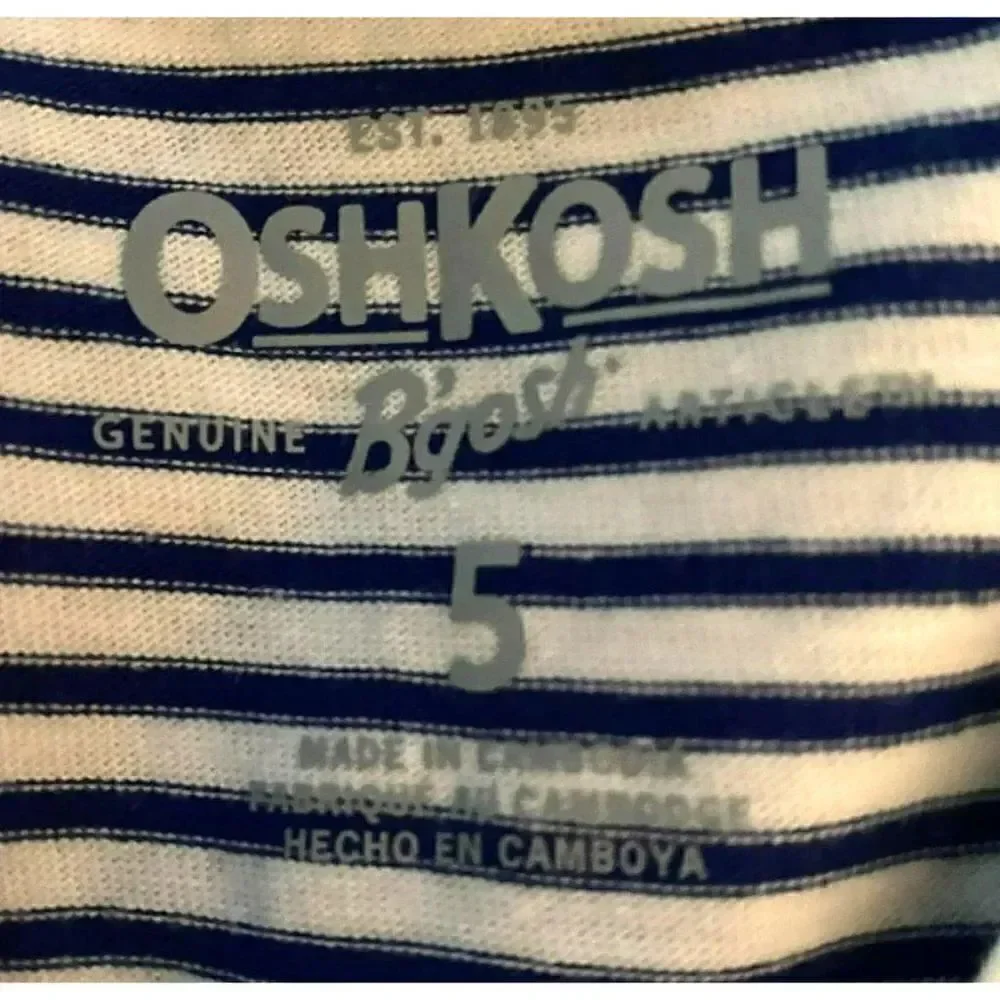 Oshkosh B'Gosh Blue/White Shirt (5)